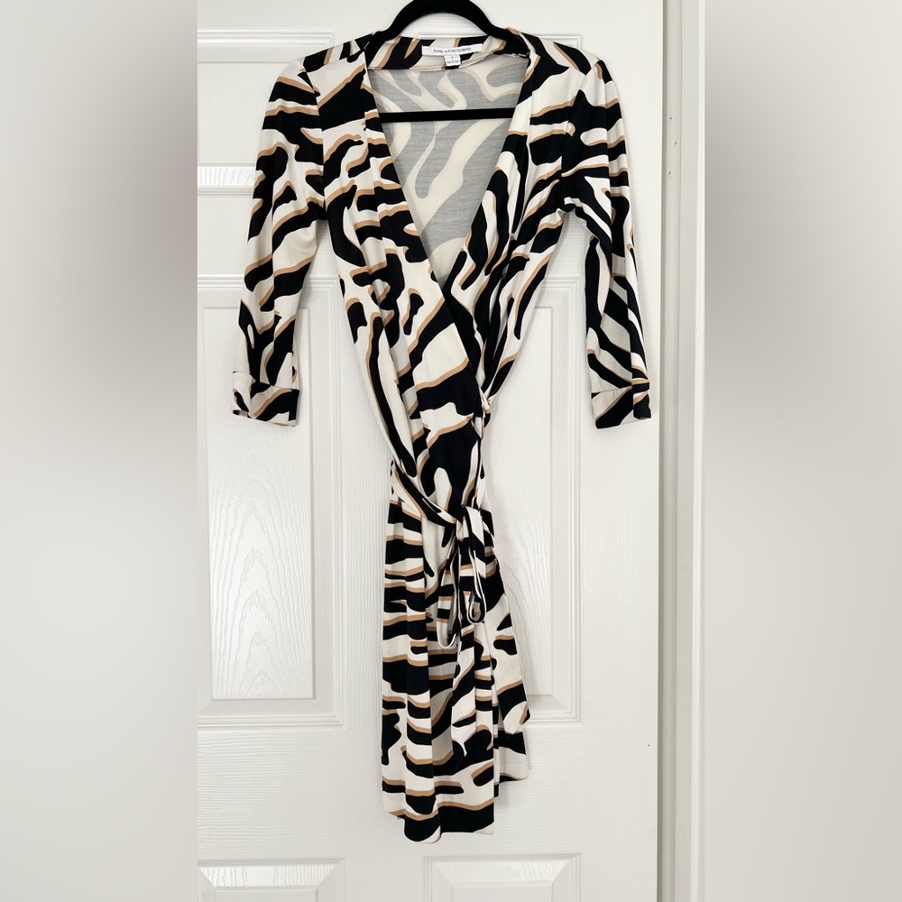DVF Julian Wrap Dress Silk